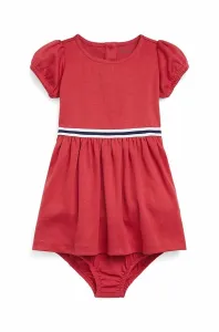 Kojenecká sukýnka Polo Ralph Lauren červená barva, mini, áčková #4943449