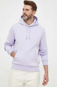 Mikina Polo Ralph Lauren pánská, fialová barva, s kapucí, hladká #6132930