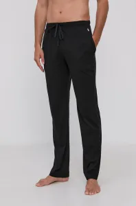 Pyžamové kalhoty Polo Ralph Lauren pánské, černá barva, hladké #5656314