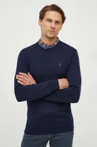 Vlněný svetr Polo Ralph Lauren pánský, tmavomodrá barva #6056770
