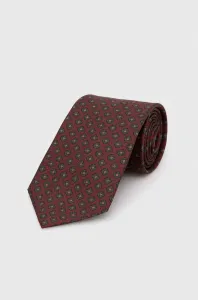Hedvábná kravata Polo Ralph Lauren vínová barva #5968240