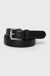 Kožený pásek Polo Ralph Lauren pánský, černá barva #3596002