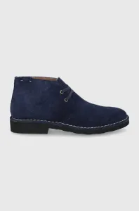 Semišové boty Polo Ralph Lauren pánské, tmavomodrá barva #5548683