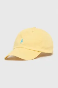 Bavlněná baseballová čepice Polo Ralph Lauren žlutá barva #5342759