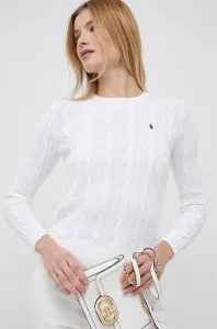 Bavlněný svetr Polo Ralph Lauren bílá barva