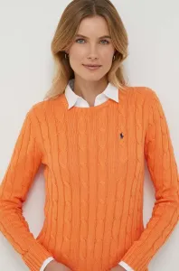 Bavlněný svetr Polo Ralph Lauren oranžová barva