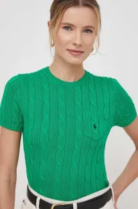 Bavlněný svetr Polo Ralph Lauren zelená barva #6165844