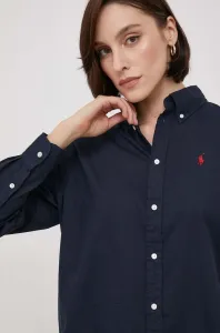 Košile Polo Ralph Lauren tmavomodrá barva, relaxed, s klasickým límcem, 211916277