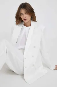 Plátěná bunda Polo Ralph Lauren bílá barva, hladká #6146946