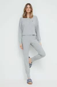 Pyžamo Polo Ralph Lauren šedá barva #5482357