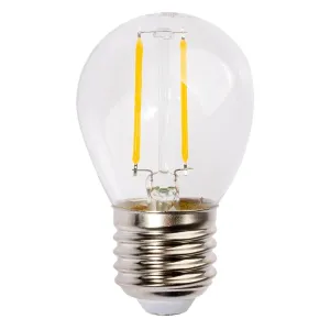 LED žárovka LED E27 G45 2W = 23W 230lm 3000K Teplá bílá 280° Filament GOLDLUX (Polux)