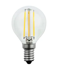LED žárovka LED E14 P45 4W = 35W 400lm 3000K Teplá bílá 360° Filament GOLDLUX (Polux)