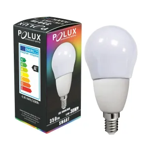 LED žárovka LED E14  G55 4,5W 330lm 3000K Teplá bílá RGB 220° GOLDLUX (Polux)