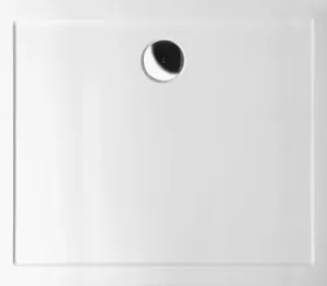 POLYSAN KARIA sprchová vanička z litého mramoru, obdélník 80x70cm, bílá 11091