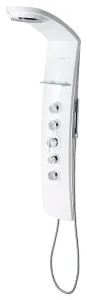 POLYSAN LUK termostatický sprchový panel rohový 250x1300, bílá 80325