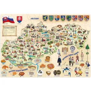 Popular Puzzle Mapa Slovenska, 160 dílků