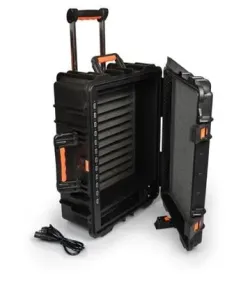 PORT CONNECT Rolling CHARGING CABINET, nabíjecí přepravní kufr na kolečkách pro 12 zařízení, černý