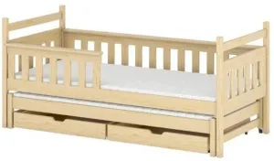 Dětská postel s přistýlkou DENIS 90x190 borovice