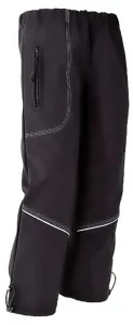 SANTI Kalhoty dětské softshellové černá 140