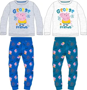 Prasátko Pepa - licence Chlapecké pyžamo - Prasátko Peppa 5204906, šedý melír / modrá Barva: Modrá, Velikost: 110