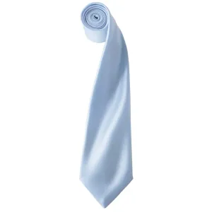 Premier Workwear Saténová kravata - Světle modrá