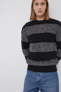 Bavlněný svetr Premium by Jack&Jones pánský, černá barva,