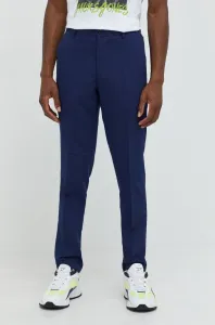 Kalhoty Premium by Jack&Jones pánské, tmavomodrá barva, přiléhavé