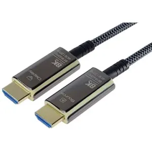 PremiumCord Ultra High Speed HDMI 2.1 optický fiber kabel 8K/60Hz, zlacené 10m