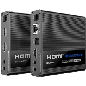 PremiumCord HDMI 2.0 extender Ultra HD 4kx2k@60Hz na 70m zapojení do kaskády