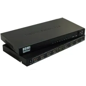 PremiumCord HDMI splitter 1-8 portů kovový s napájecím adaptérem