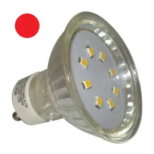 PREMIUMLUX LED žárovka 1W 20xSMD2835 GU10 20lm ČERVENÁ
