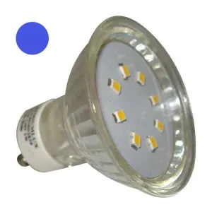 PREMIUMLUX LED žárovka 1W 8xSMD2835 GU10 90lm MODRÁ