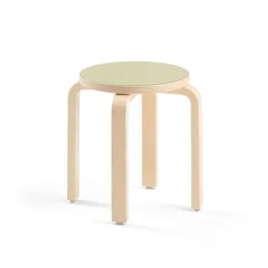 Dětská stolička DANTE, výška 350 mm, bříza/zelená