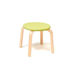 Stolička NEMO, výška 330 mm, bříza, zelená
