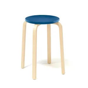 Stolička NEMO, výška 530 mm, bříza, modrá