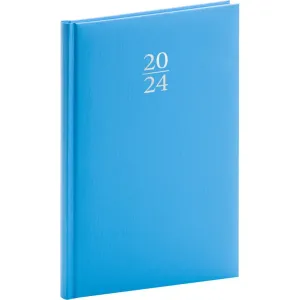 Diář 2024: Capys - modrý, týdenní, 15 × 21 cm
