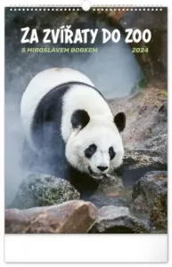 Nástěnný kalendář Za zvířaty do zoo 2024
