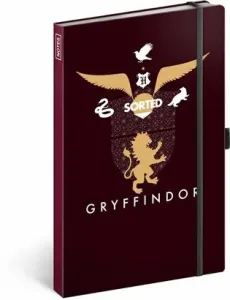 Notes Harry Potter - Gryffindor, linkovaný, 13 × 21 cm
