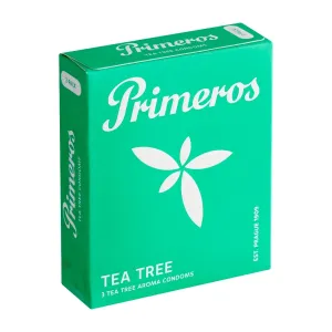 PRIMEROS Tea Tree kondomy s vůní čajovníku australského, 3 ks