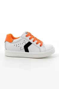 Dětské kožené boty Primigi bílá barva #4115919