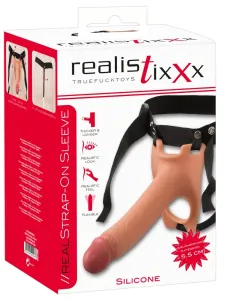 Realistixxx Strap on hinged, hollow, lifelike