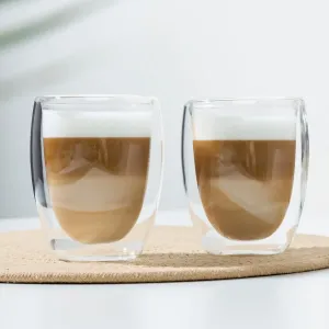 Haushalt international Dvoustěnné sklenice Latte Macchiato, 350 ml, 2 ks