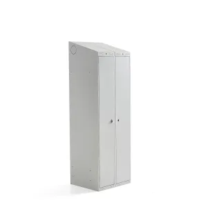 Šatní skříňka CLASSIC COMBO, 1 sekce, 1900x600x550 mm, šedá/šedé dveře