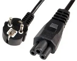Pro Elec Pe01099 Power Cord, Schuko-Iec 60320 C5, 2M, Blk