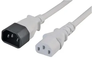 Pro Elec Pe01111 Power Cord, Iec C14-C13, 2M, Wht