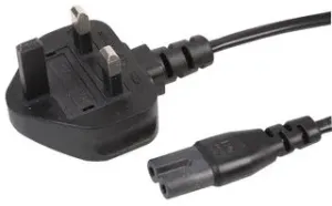 Pro Elec Pel00808 Power Cord, Uk-Iec 60320 C7, 500Mm, Blk