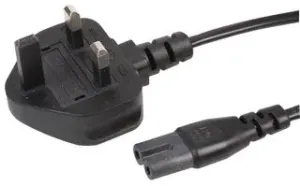 Pro Elec Pel00812 Power Cord, Uk-Iec 60320 C7, 3M, Black