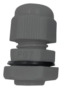 Pro Elec Pelb0287 Cable Gland, Pa/nbr, 6Mm-12Mm, Grey