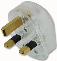 Pro Elec Pe01010 Uk Mains Plug, 13A, 240Vac, Pc, Clear