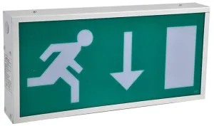 Pro Elec Pel00784 Emergency Exit Sign Non M/tained Dbl